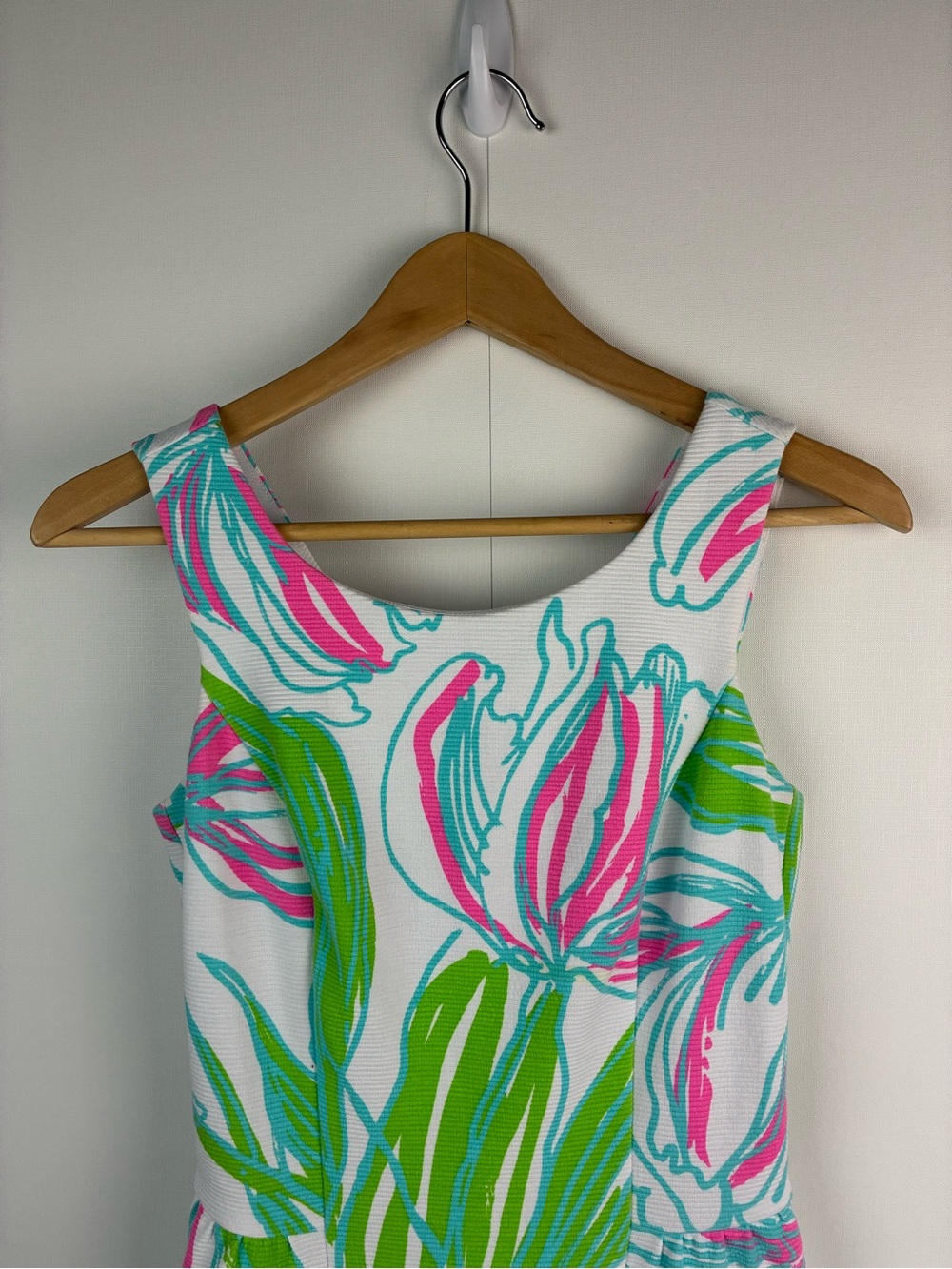 Lilly Pulitzer Bella Resort White Ring The Bellboy Dress Pink Green Casual XS - Picture 4 of 8